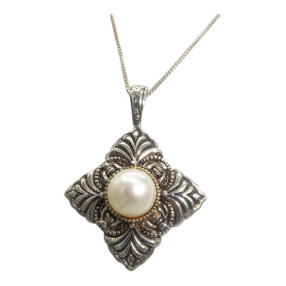 Sterling 14k Freshwater Pearl Necklace - Picture 8 of 8